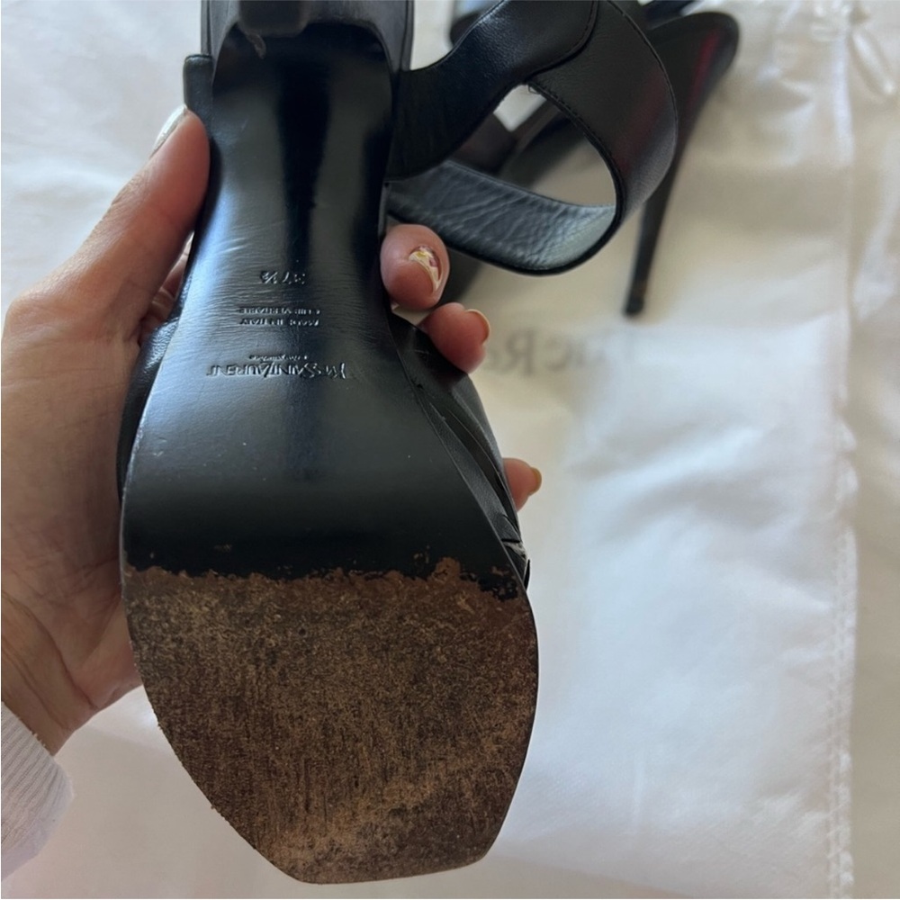 Yves Saint Laurent Black Platform Heels - Picture 5 of 5